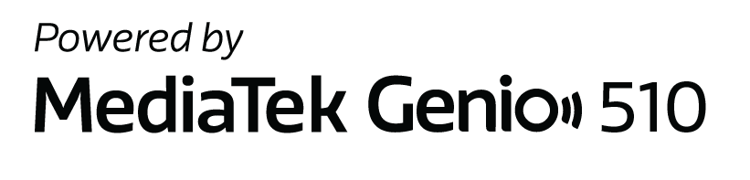 Powered by MediaTek Genio 510_Black_Horizontal