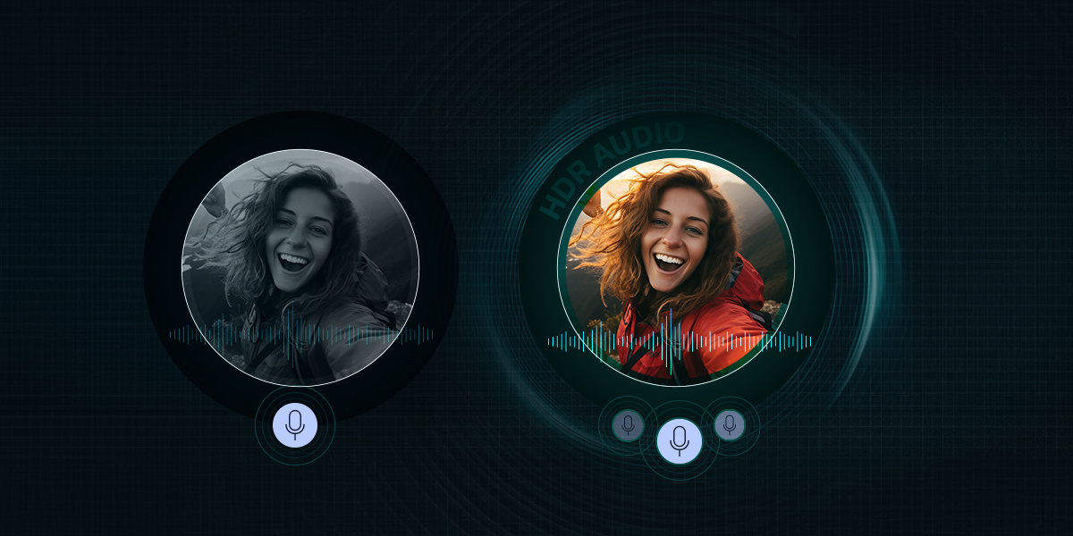 優れたVlog体験のための3マイクHDRオーディオ録音
