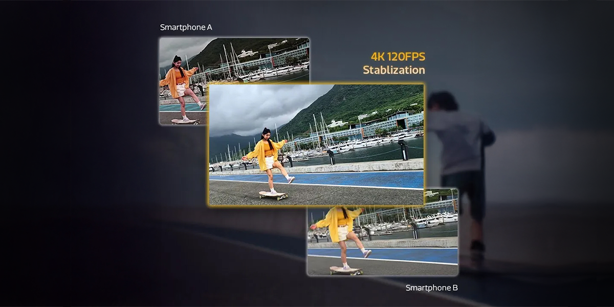 4K120 ultra-clear, ultra-stable video capture for smartphones