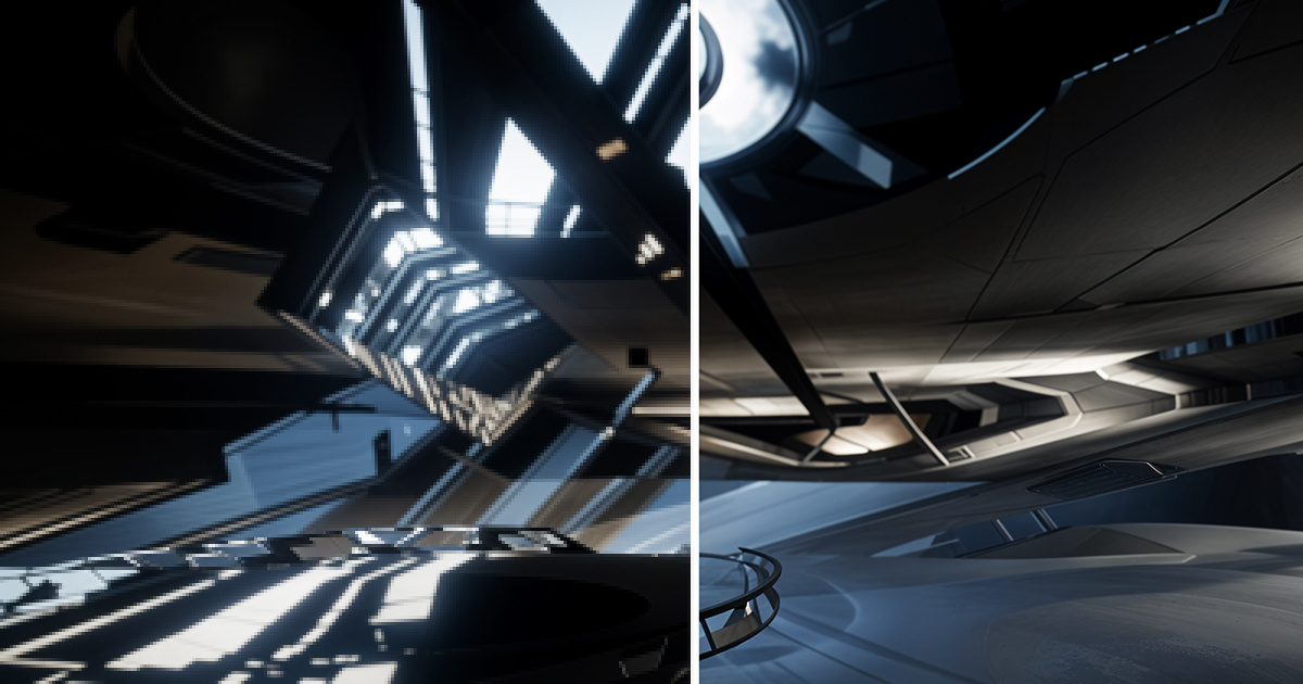 MediaTek HyperEngine 5.0 : AI ノイズ除去機能によるゲーム内レイトレーシング（On vs. Off）