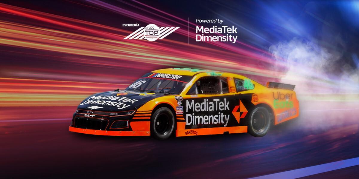 MediaTek sponsors Escudería Grupo TOP racing team in the 2023 NASCAR Mexico series