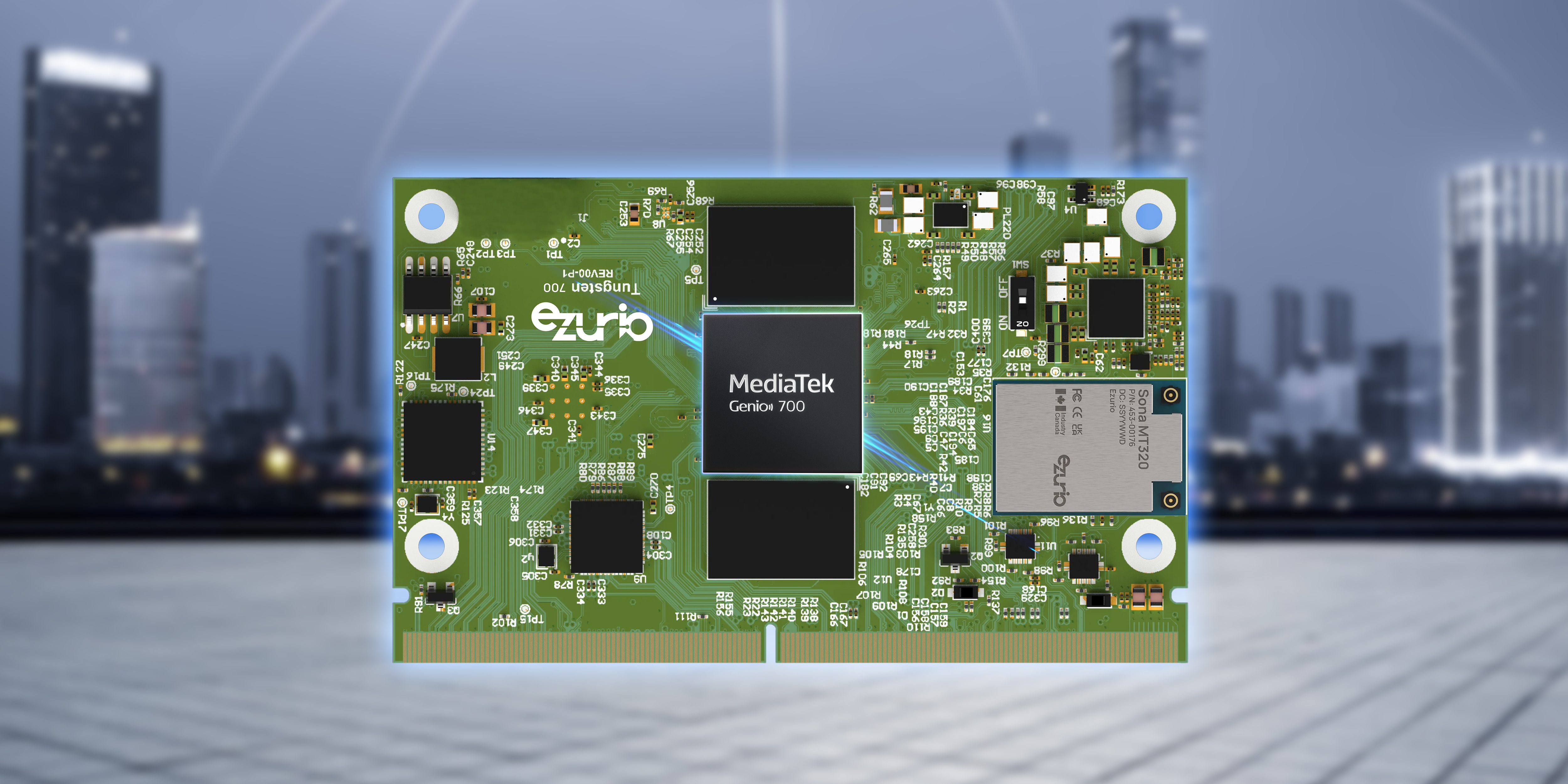 Tungsten700 SMARC SoM, powered by the MediaTek Genio 700