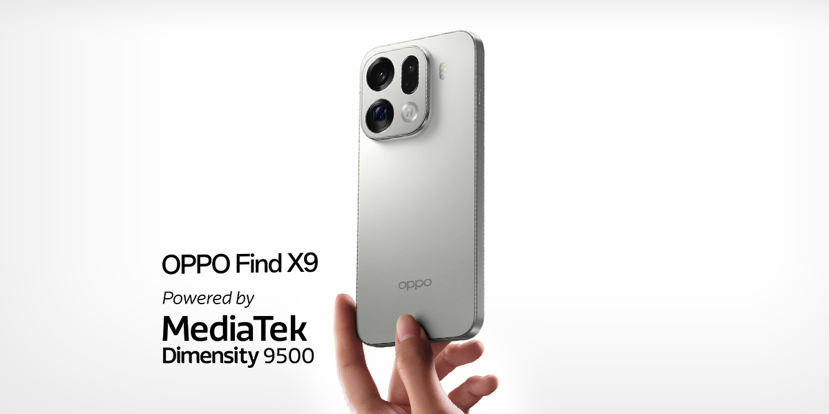 OPPO Find X9 powered by MediaTek Dimensity 9500