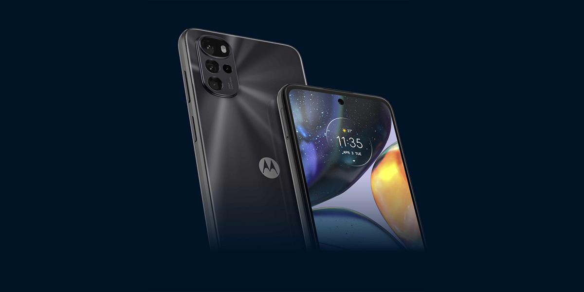 Motorola G22 powered by MediaTek Helio G37