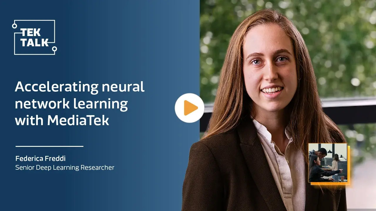 Accelerating neural network learning with MediaTek