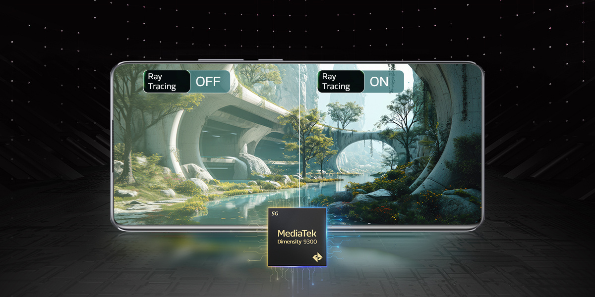 60FPSのモバイルレイトレーシンググラフィックス?MediaTek Dimensity 9300 のみ